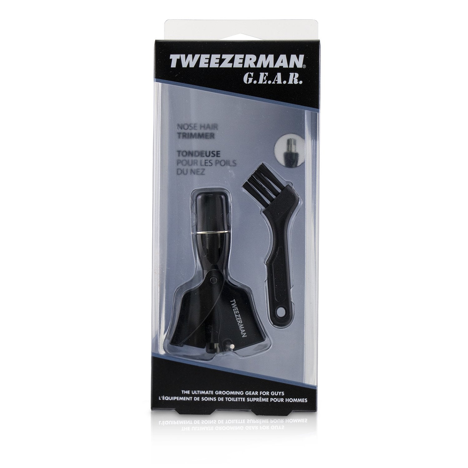 Tweezerman/ツィーザーマン+G.E.A.R. ノーズ ヘアー トリマー ブラッシュ付き+2pcs ブランドコスメ